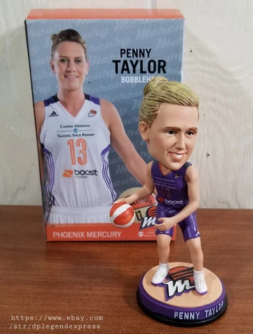 WNBA Penny Taylor #13 Phoenix Mercury Bobblehead Souvenir With Original Box Cover