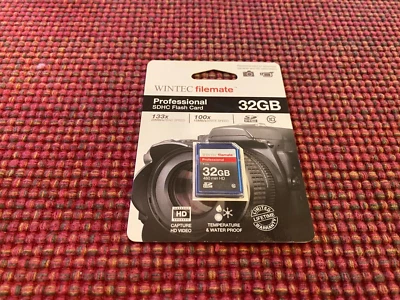 NEW! WINTEC filemate Professional SDHC Flash Card 32GB Waterproof Sealed WOW!! - Image 1 of 2