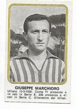 PANINI FOOTBALLER FIGURE 1976-77 GIUSEPPE MARCHEIORO NO. 420