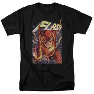 The Flash One T Shirt Licensed Comic Book Tee Black - Picture 1 of 2