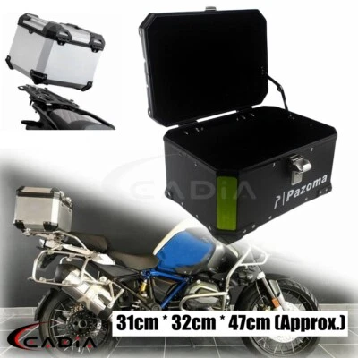 45L Motorcycle Trunk Rear Top Case Scooter Tail Luggage Box For BMW Honda Suzuki - Imagem 1 de 4