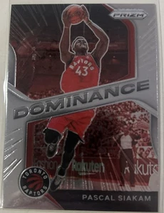 Tarjeta de inserción base de dominancia de baloncesto Pascal Siakam 2020-21 Panini Prizm #20 - Imagen 1 de 1