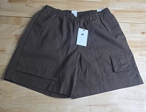 Pantalón Corto Nike Tejido Marrón Campamento Calce Suelto FN3216 237 Talla Mediana - Imagen 1 de 8