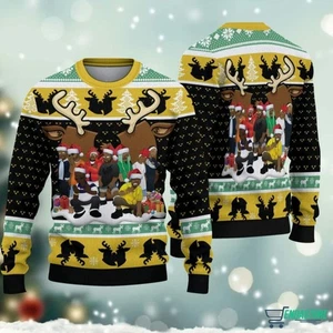 Wu Tang Clan Logo Ugly Christmas Sweater Wu-tang Clan Merry Xmas Ugly Sweater - Bild 1 von 2