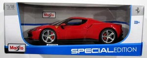 MAISTO SPECIAL EDITION 1:18 FERRARI 296 GTB FERRARI OFFICIAL PRODUCT RED - Picture 1 of 15