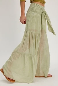 Free People Ladies One Good Day Wide Leg Pants Size Large - Picture 1 of 5