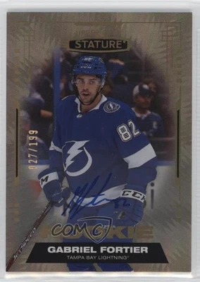 2021-22 Upper Deck Stature Rookies /199 Gabriel Fortier #172 Rookie Auto RC - Image 1 of 2