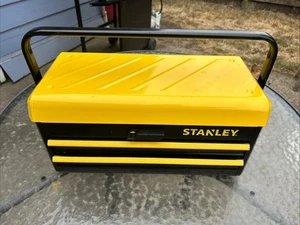 Stanley Metal 19” 2 Drawer Tool Box VGC - Picture 1 of 7