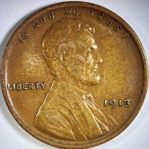 1913 Lincoln Wheat Cent - Picture 1 of 5