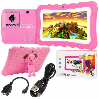 Kids Tablet 7 Zoll Android 9 Kinder Tablet 2GB+32GB Schutzhülle - Bild 1 von 4