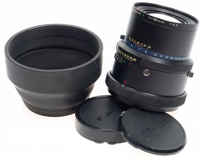 LENTE CÁMARA MAMIYA-SEKOR RZ f=180mm 1:4.5 TAPAS CAPÓ SIN RESERVA Foto 1 de 4