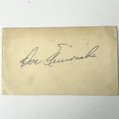 1955 Brooklyn Dodgers Don Newcombe Autograph 1955 World Series Baseball Champs - Image 1 of 4