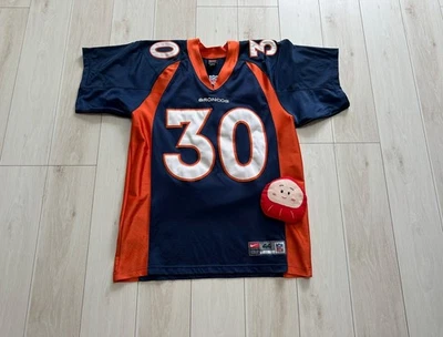 Camiseta autêntica Terrell Davis NFL Denver Broncos Nike tamanho 44 - Imagem 1 de 4