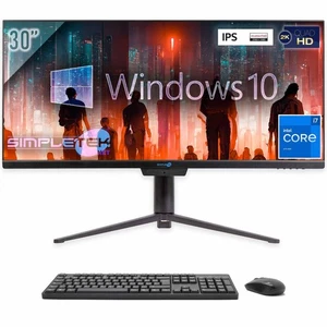 Aio All IN One i7 21:9 Ultrawide 30 " Windows 10 4GB 240GB 2K IPS Wifi 6 PC BT - Picture 1 of 12