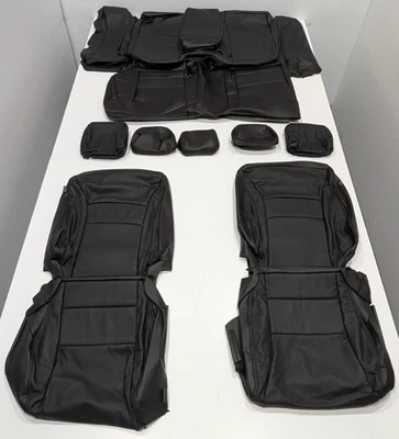 For Honda Accord Hybrid Sedan 2015 Black Leather Seat Covers T308 - Image 1 of 4