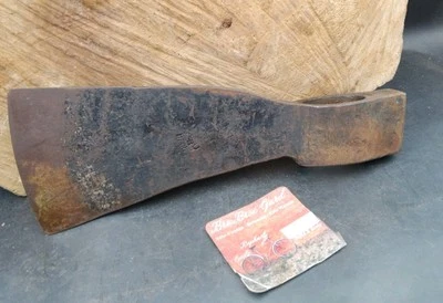 outil ancien Grande Hache BRET Fer Forgée 19e  bucheron Old Tool Axe 26cm - Photo 1/4