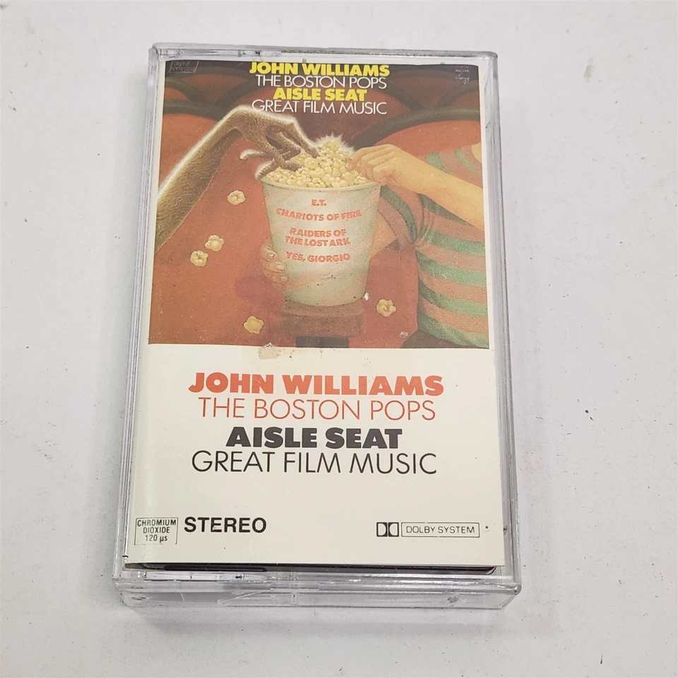 John Williams The Boston Pops Aisle Seat Great Film Music Cassette Tape - Image 1 of 4