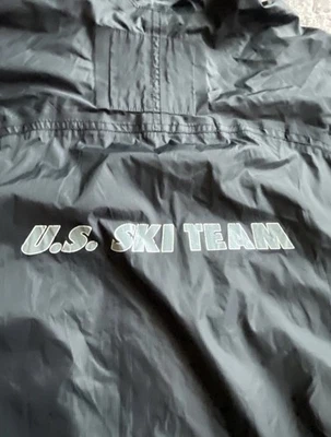 Spyder US Ski Team Pro Gear Rain Poncho Jacket S/M Sponsor Patch Olympic Coat - Image 1 of 4