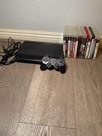 Sony PlayStation 3 Console Bundle w/ Controller, Power Cables, Games & Cases