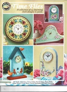 Time Flies Clock Painting Pattern Booklet 14 Designs Aubuchon Irelan Jernigan - Picture 1 of 2