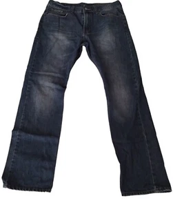 Bullhead Jeans Mens 34x32 (34x30) Blue Denim Pants Gravels Slim Distressed - Picture 1 of 10