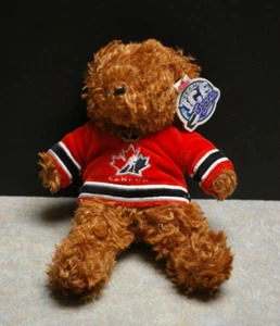 NEW WITH TAGS 2000 TEAM CANADA ICE BEAR BEANIE BEAR PLUSH - Picture 1 of 18