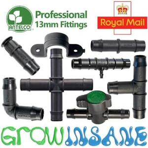 Antelco 13mm Tee Elbow Hose Fitting Garden Irrigation Pipe Connector