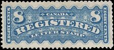 Canada Mint NG VF 8c Scott #F3 1876 Registration Stamp