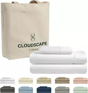 100% Egyptian Cotton Sheets Twin XL Size, 3 Pieces Dorm Essentials Bedding Set, - Picture 1 of 9