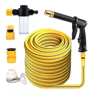 High Pressure Water Spray Gun Car Wash Metal Brass Nozzle Garden Hose Pipe Lawn - Picture 1 of 23