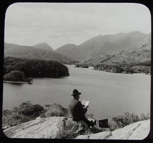 Glass Magic Lantern Slide LAKES OF KILLARNEY C1910 HISTORIC PHOTO IRELAND - Picture 1 of 2