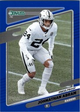 2021 Donruss Press Proof Blue Football Card Pick (Inserts) 1-122