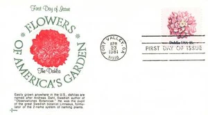 1981 FDC - Flowers of America's Garden. Dahlia - Better Cachet - F25147 - Picture 1 of 2