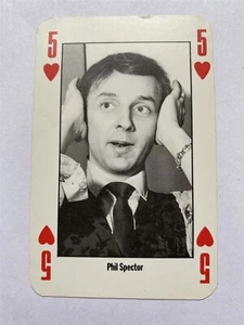 Tarjeta de juego de Phil Spector Five of Hearts de NME - Imagen 1 de 1