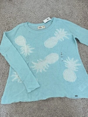 Nuevo con etiquetas Suéter Hollister Mujer Ligero Azul Talla XS/S Mezcla de Cabello de Conejo Foto 1 de 4