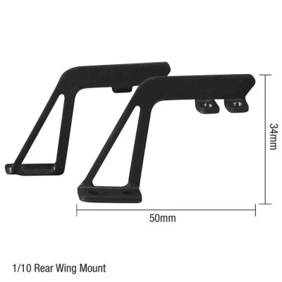 Aleación "sobre la parte superior" - "cuello de cisne" soportes de ala para adaptarse a 1:10 RC 50mm x 34mm Foto 1 de 3