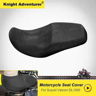 Cubierta de asiento transpirable de tela de malla antideslizante para Suzuki Vstrom 1000 DL1000 2014 Foto 1 de 4