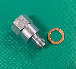 Land Rover Series 3 Clutch Master Cylinder to Pipe Adaptor &Washer 139082 233220 - Picture 1 of 2