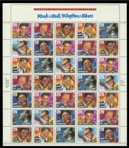 ROCK & ROLL/RHYTHM & -A PACK OF 50 SHEETS, FACE VALUE $507.50 - Picture 1 of 1
