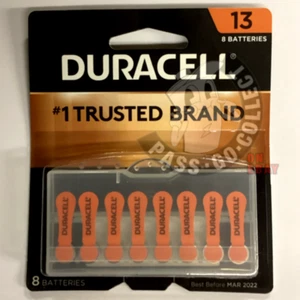 Duracell Orange Hearing Aid Batteries Size 13 (8 Pieces) 1.45V EXP 2022 - Picture 1 of 2