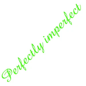 Autoaufkleber Perfectly Imperfect Perfekt Unperfekt Sticker FF 344 30cm - Picture 1 of 13