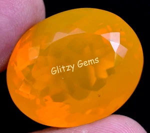 Natural Mexican Opal 40.25 Ct Oval Welo Orange Certified Rare Loose Gemstone - Picture 1 of 6