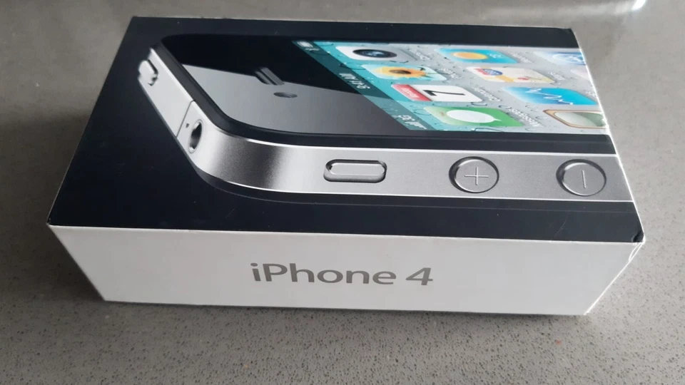 Apple iPhone 4 A1332 Smartphone - 16GB Black WITH ORIGINAL BOX 2010 MC603IP/A - Imagen 1 de 4