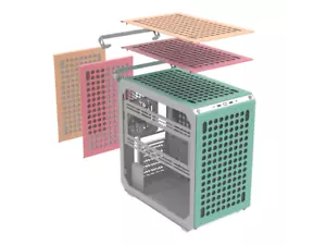 Cooler Master QUBE 500 Flatpack Macaron Small High Airflow Mid-Tower ATX - Picture 1 of 5