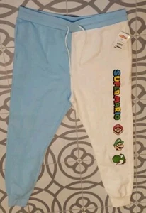PANTALONES DE SUDADERA SUPER MARIO BROTHERS JUNIORS XXXL NUEVOS CON ETIQUETAS - Imagen 1 de 6