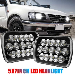 2pcs Black 7x6'' 5x7'' inch LED Headlights Hi/Lo Beam For Holden Rodeo 1998-2003 - Picture 1 of 12