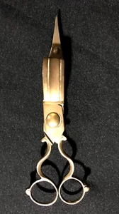 Antique Candle Snuffer Wick Trimmer Footed Scissor Type Cast Brass From Portugal - Picture 1 of 7