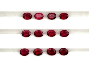 Lote de 6 piedras preciosas sueltas de espinela rosa natural corte ovalado 3*4 mm 1 CT - Imagen 1 de 6