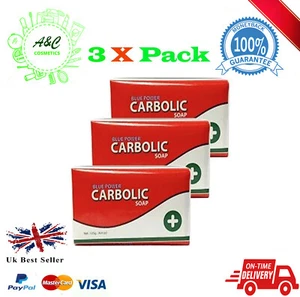Blue Power Carbolic Soap 125g Pack of 3
