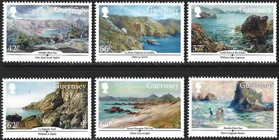 2015 Guernsey Sg 1570/1575 Artists of Guernsey MNH Foto 1 de 2